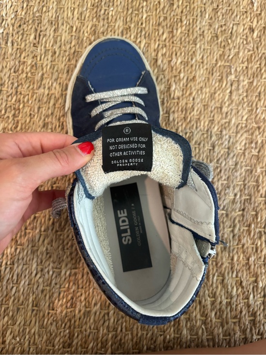 GOLDEN GOOSE DELUXE BRAND Sneakers Hi Star - Blue/Black   High star blue